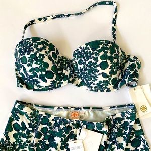 Tory Burch High Waisted Floral Swimsuit NWT
